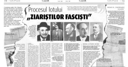 Procesul care a urmarit lichidarea dusmanilor de clasa: ziaristii fascisti au fost condamnati la moarte sau la munca silnica