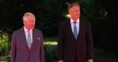 Momentul in care Iohannis ii explica Regelui Charles cum sa salute in <span style='background:#EDF514'>LIMBA ROMANA</span> VIDEO