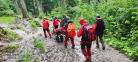 Turista salvata de salvamontisti, dupa ce a suferit o dubla fractura in zona cascadei Urlatoarea