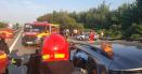 Trafic restric<span style='background:#EDF514'>TION</span>at pe A1 Bucuresti-Pitesti, la kilometrul 59, din cauza unui accident rutier