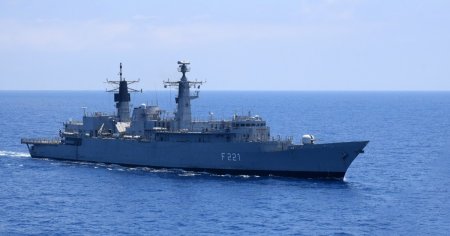 Fregata <span style='background:#EDF514'>REGELE FERDINAND</span> monitorizeaza respectarea embargoului impus Libiei de ONU
