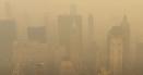 Imagini apocaliptice in New York. Orasul american, cu cerul rosu si invaluit in fum VIDEO