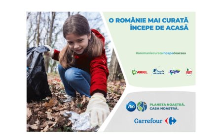 P&G a derulat o noua editie a campaniei O Romanie Mai Curata Incepe de Acasa, in parteneriat cu Carrefour Romania