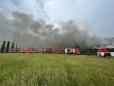Incendiu la o hala de deseuri din Sibiu. Mesaj Ro-Alert din cauza degajarilor mari de fum