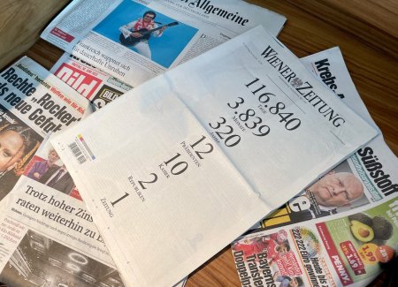 Cel mai vechi ziar din lume a fost publicat pentru ultima data. <span style='background:#EDF514'>WIENER</span> Zeitung avea aproape 320 de ani de existenta
