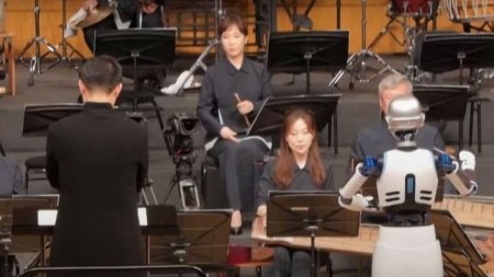 Un <span style='background:#EDF514'>ROBOT UMANOID</span> a dirijat Orchestra Nationala din Coreea de Sud. Imaginile au ajuns virale