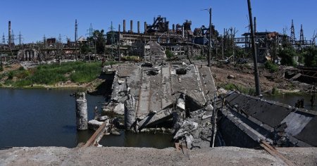 Imagini de cosmar cu uzina Azovstal. Cum arata la un an dupa ce a fost distrusa in luptele din <span style='background:#EDF514'>UCRAINA VIDEO</span>