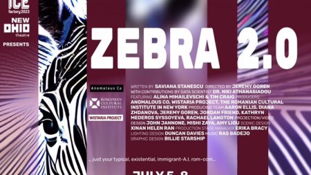 <span style='background:#EDF514'>ZEBRA</span> 2.0 de Saviana Stanescu - un spectacol multimedia inovator pe scena Festivalului Ice Factory 2023 din New York