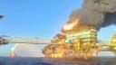Incendiu urias pe o <span style='background:#EDF514'>PLATFORMA PETROLIERA</span> in Golful Mexic. Cel putin doua persoane au murit