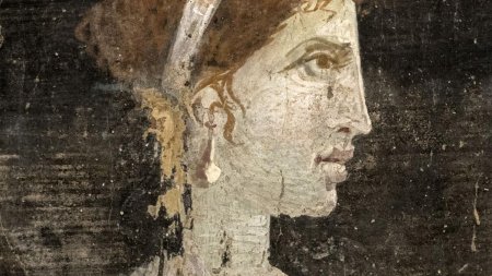 Cleopatra s-a rostogolit dintr-un sac la picioarele lui <span style='background:#EDF514'>CAESAR</span>