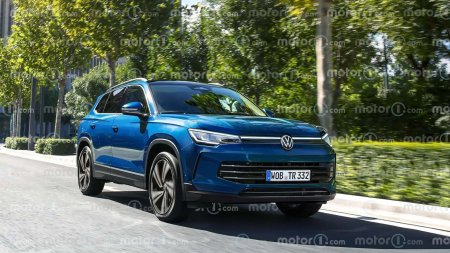 Volkswagen Tayron 2025 este prezentat ca fiind un SUV cu sapte locuri bazat pe <span style='background:#EDF514'>TIGUAN</span>