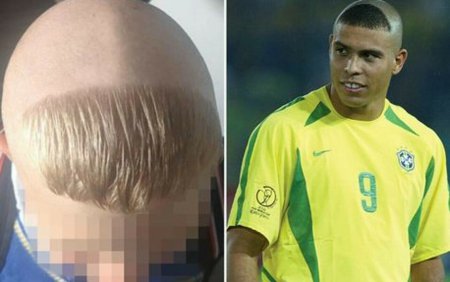 O mama s-a revoltat pe Facebook dupa ce frizerul i-a <span style='background:#EDF514'>TUNS</span> fiul neinsotit de 13 ani, ca pe brazilianul Ronaldo