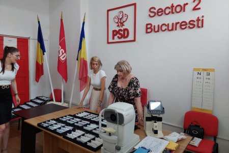 Partidele s-au lansat pe piata serviciilor electorale de sanatate: ochelari de vanzare in sediul PSD S2 din Bucuresti. Se cumpara in rate, la preturi fara concurenta, dar contractul nu se incheie cu partidul