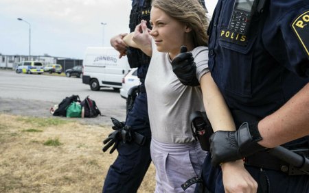 Condamnarea primita de Greta Thunberg, dupa ce a blocat portul <span style='background:#EDF514'>MALMO</span>e in iunie. Nu vom bate in retragere