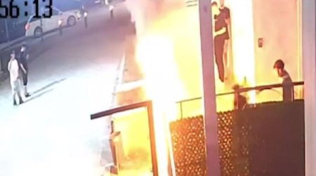 Un tanar a incendiat gardul unui club din Costinesti