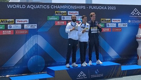 Constantin Popovici si Catalin Preda,  aur si argint la Campionatele Mondiale 2023 de natatie, din Japonia. Performanta uluitoare