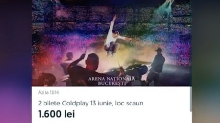 Avertisment privind biletele la concertul <span style='background:#EDF514'>COLDPLAY</span> din Bucuresti, revandute pe internet: Majoritatea sunt false