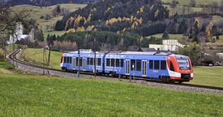 Judetele deservite de primele trenuri <span style='background:#EDF514'>NEPOLUANT</span>e din Romania, care functioneaza pe hidrogen