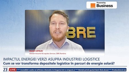 ZF Live. Daniel Cateliu, director industrial & logistics services, CBRE Romania: Utilitatile nu au fost niciodata un subiect pe masa negocierilor comerciale intre clienti si dezvoltatorii de spatii logistice. Insa, de cand a inceput aceasta furtuna de inflatie, a devenit unul dintre subiectele principale, iar panourile solare sunt un must