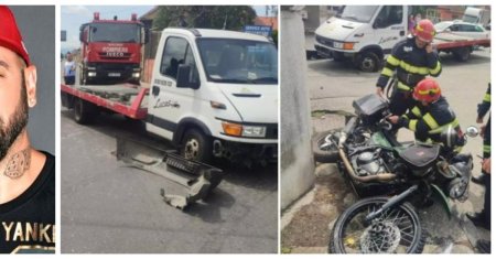 <span style='background:#EDF514'>CRBL</span> a suferit un accident de motocicleta. Artistul a fost ranit si dus de urgenta la spital