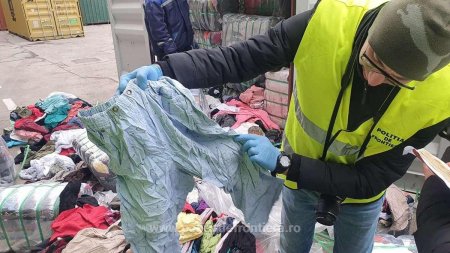 Bunuri contrafacute de 10 milioane de lei, descoperite de vamesi in camioane ucrainene
