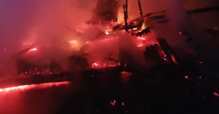 Incendiu devastator intr-o gospodarie din Arges. 50 de <span style='background:#EDF514'>IEPURI</span> au murit