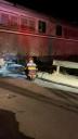 Incident extrem de grav la CFR. Un tren cu pasageri a luat foc in apropiere de Oradea