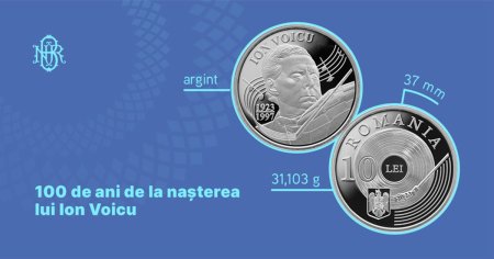 BNR va lansa o moneda din argint cu tema 100 de ani de la nasterea lui <span style='background:#EDF514'>ION VOICU</span>