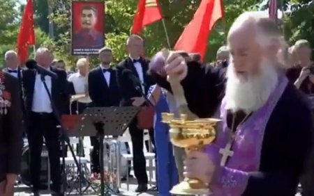 Ce spune Biserica Ortodoxa dupa ce mai multi preoti au binecuvantat o statuie a lui Stalin VIDEO