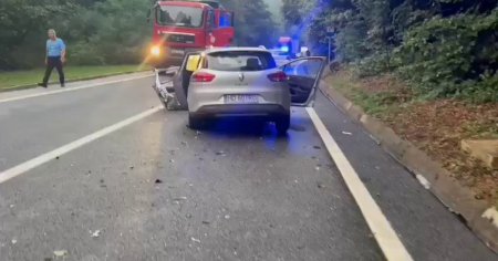 VIDEO Circulatia rutiera in <span style='background:#EDF514'>DEFILEUL JIULUI</span>, blocata timp de cateva ore din cauza unui accident rutier grav