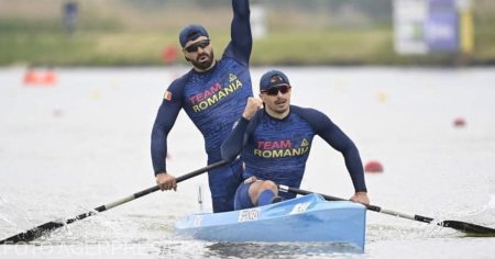 O noua medalie pentru Romania la <span style='background:#EDF514'>MONDIALELE</span> de kaiac-canoe. Sprincean si Nuta au obtinut bronz la canoe dublu 1.000 m