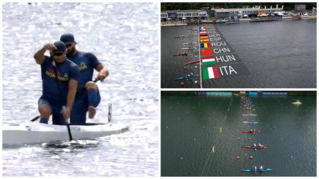 Ilie S<span style='background:#EDF514'>PRINCE</span>an si Oleg Nuta, locul 6 In Finala de la C2-500 m la CM de kaiac-canoe 2023. Cursa a fost in AntenaPLa | VIDEO