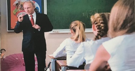Profesorul Putin - prima despre ce ii invata Statul Rus pe tineri la scoala. Ce cred acestia despre razboi si despre presedinte