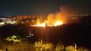 Incendiu puternic in zona retrocedata din Parcul IOR din Capitala