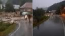 Trafic blocat complet pe DN17 C, intre Bistrita si Maramures, din cauza aluviunilor