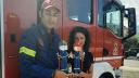 Cadoul inedit facut de <span style='background:#EDF514'>O ROMANCA</span> pompierilor din Thassos: 
