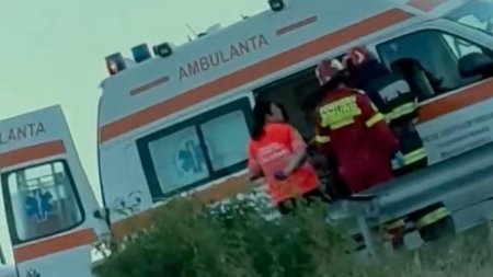 Accident pe <span style='background:#EDF514'>AUTOSTRADA SOARELUI</span>: un copil a fost ranit