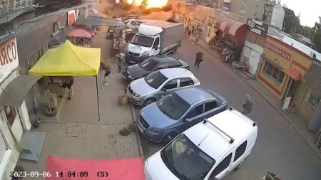 Bombardament in centrul unui oras ucrainean: 16 morti (VIDEO)