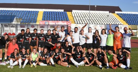 Universitatea Olimpia Cluj a reusit sa se califice in finala turneului preliminar al Grupei 1 din Liga Campionilor la fotbal feminin, dupa ce a invins echipa slovaca Spartak My<span style='background:#EDF514'>JAVA</span> cu scorul de 6-2 (4-1), pe Stadionul Cetate din Alba Iulia