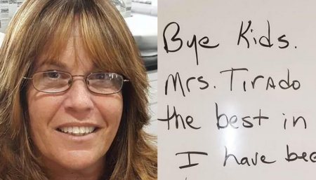 O profesoara concediata de scoala a lasat un mesaj neasteptat elevilor pe tabla. Matrurisirea citita de toti copiii a uimit