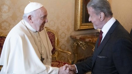 Sylvester Stallone, primit de Papa Francisc, la Vatican: Pregatit? Boxam?
