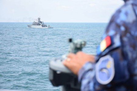 Naval military exercise in the Black Sea and the Danube Delta
