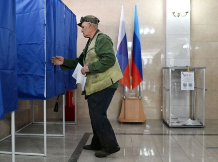 Rusia anunta ca partidul lui Vladimir Putin a castigat alegerile in regiunile anexate din Ucraina, scrutin contestat de Kiev si de Occident