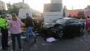 Accident grav in Constanta. Patru autovehicule au fost implicate. Doua femei si un bebelus au fost transportate la spital