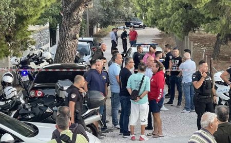Sase barbati executati cu focuri de pistol intr-o masina, pe o strada dintr-un orasel de langa Atena