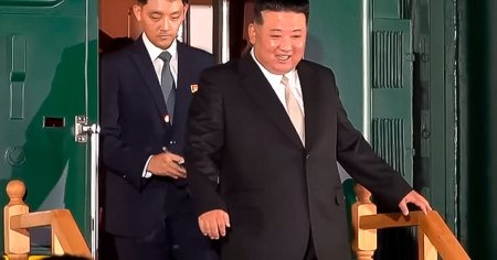 Summitul <span style='background:#EDF514'>DICTATORILOR</span>. Kim Jong-un a ajuns in Rusia dupa o calatorie de doua zile cu trenul lui blindat VIDEO