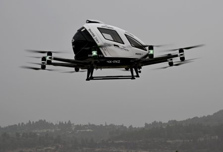 Drona-taxi, solutia inedita testata deasupra Ierusalimului pentru transport si decongestionarea traficului | FOTO