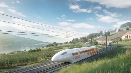 Polonezii dezvolta un tren care pluteste si poate atinge o viteza de 550 km/ h