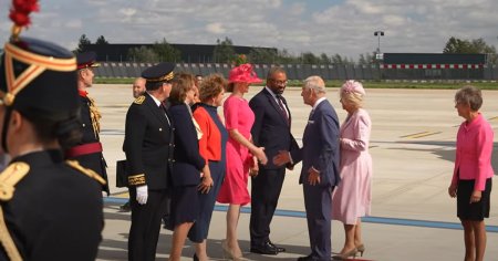 Regele Charles al III-lea si-a inceput prima sa vizita de stat in Franta VIDEO