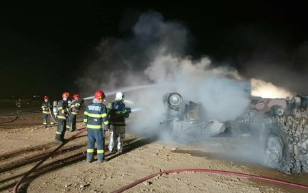 Explozie urmata de incendiu pe santierul Auto<span style='background:#EDF514'>STRAZII</span> Moldova. A luat foc o magistrala de gaz. Patru muncitori au murit